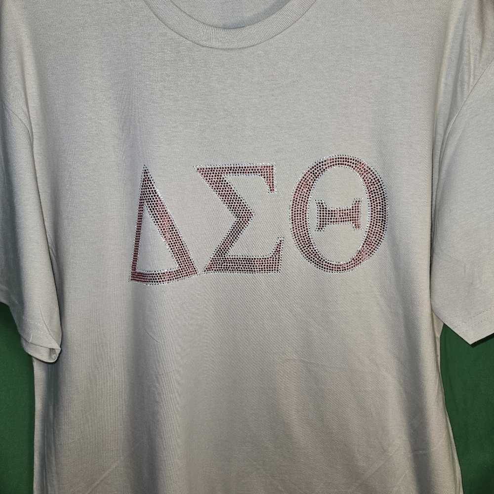 Delta Sigma Theta Custom Rhinestone design T shirts - Picture 8 of 10